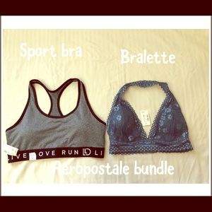 Sport bra + bralette bundle